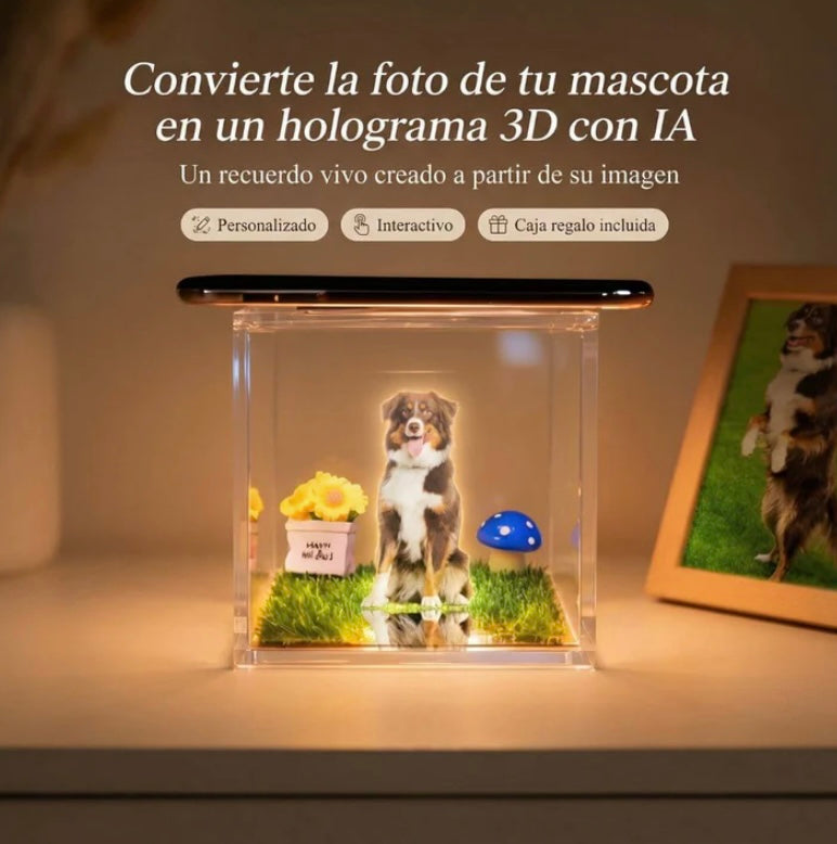 Recuerdo Holográfico Personalizado 3D