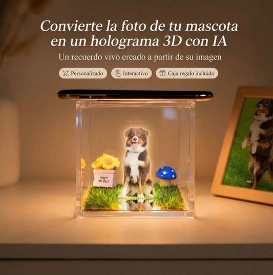 Recuerdo Holográfico Personalizado - Mascotas