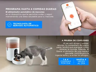 Dispenser WiFi con cámara para cuidar a tu mascota a distancia