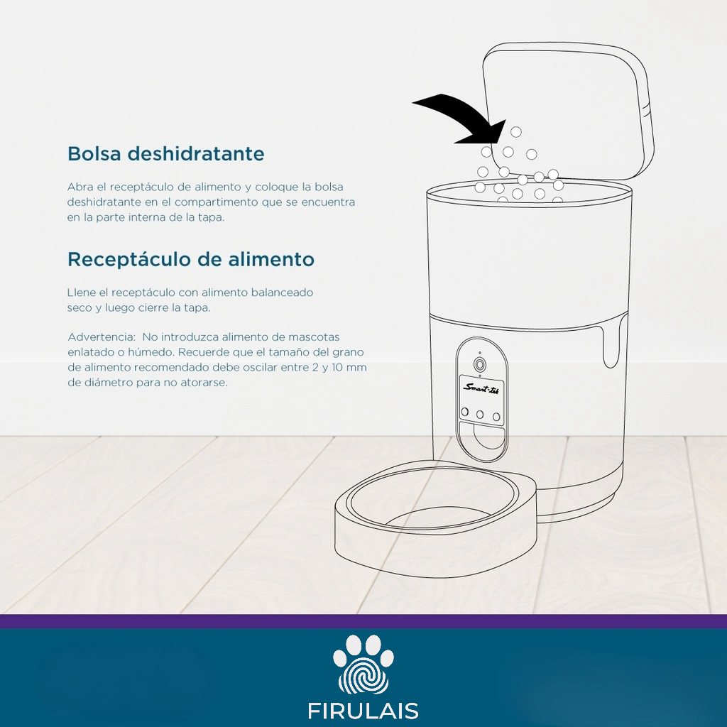 Dispenser WiFi con cámara para cuidar a tu mascota a distancia