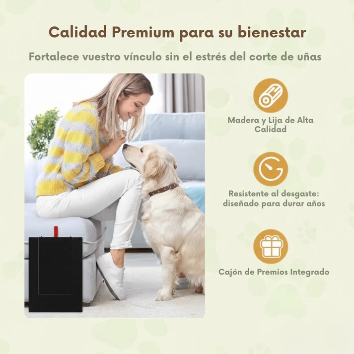 Tablero Rascador Interactivo - Corta Uñas para Perros
