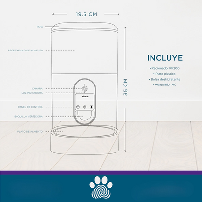 Dispenser WiFi con cámara para cuidar a tu mascota a distancia